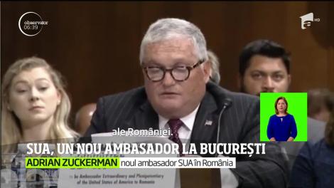 Adrian Zuckerman, noul ambasador al Statelor Unite la Bucureşti