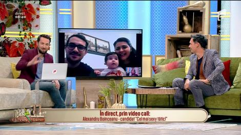 Alexandru, candidat la "Cel mai sexy tătic!", în direct , la Neatza cu Răzvan și Dani!