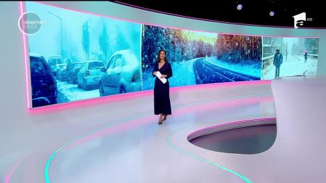 Iarna a venit brusc peste România! Sunt deja temperaturi cu minus şi ninsori puternice în mai multe judeţe din ţara