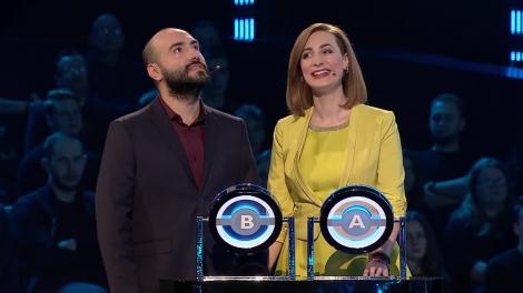 Sandra și Gabriel au început în forţă la prima probă - "Cădere liberă" - 18.332 RON