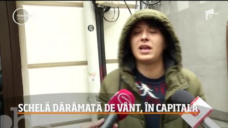 Frigul a pus stăpânire pe întreaga ţara!  Vântul puternic a făcut ravagii în București!