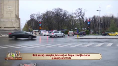Recomandările polițiștilor pentru traficul de vreme rea: "Anvelopele sunt obligatorii! Adaptați viteza la condițiile de drum"