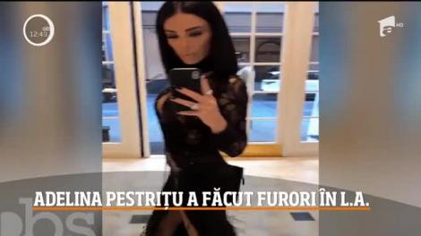Adelina Pestriţu, câştigătoarea premiul pentru cel mai bun influencer din România, a strălucit pe covorul roșu Los Angeles