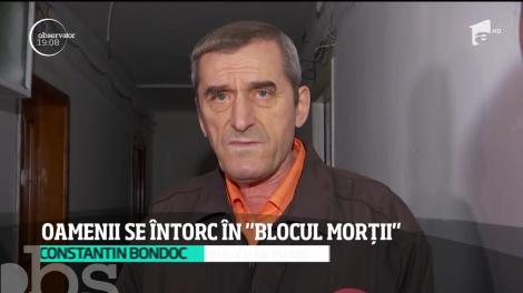 Oamenii se întorc în "blocul morții" din Timișoara