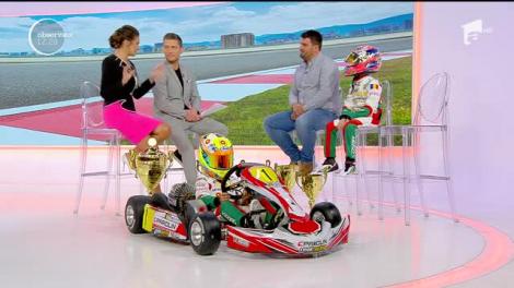 La numai 10 ani, David şi Bogdan sunt campioni naționali la karting