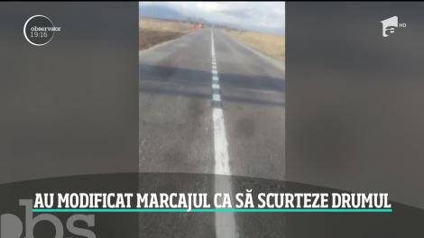 „La o parte, că mie nu îmi convine!”. Un român a schimbat marcajul pe un drum naţional după bunul plac! Ce pedeapsă riscă