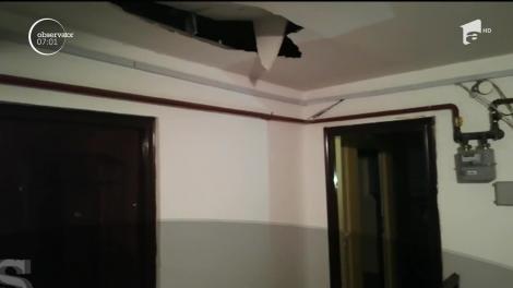 Explozie puternică într-un bloc din Galaţi