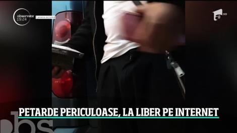 Pericolul artificiilor s-a mutat în online! Oricine poate cumpăra petarde interzise prin lege