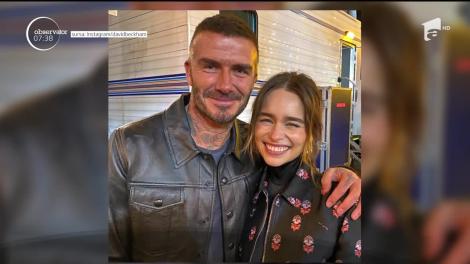 David Beckham este fanul Emiliei Clark