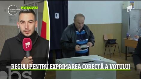 Reguli pentru exprimarea corectă a votului