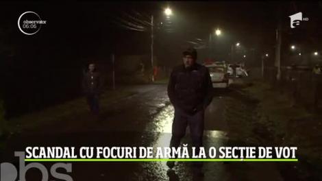 Scandal şi focuri de armă la o secţie de votare din Prahova