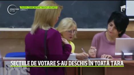 Gabriela Firea a votat la Colegiul Tehnic Mecanic "Griviţa" din Capitală