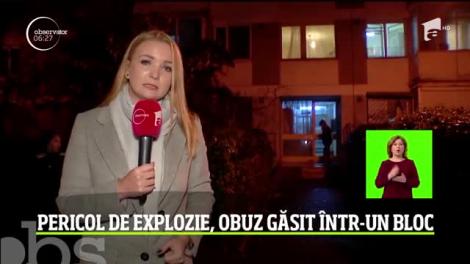 Pericol de explozie în Capitală! Un obuz a fost găsit într-un bloc