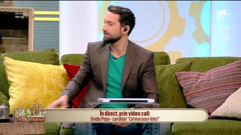 Ovidiu Popa, candidat la "Cel mai sexy tătic!", în direct , la Neatza cu Răzvan și Dani!