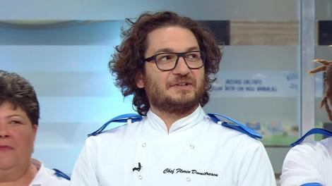 Echipa lui Florin Dumitrescu a câştigat cea de-a cincea confruntare de la Chefi la cuţite! Tunicile mov şi cele verzi intră la duel!