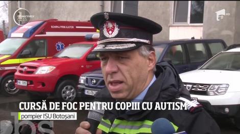 Un pompier din Botoşani se luptă cu flăcările în fiecare zi, iar în timpul liber aleargă ca să-i ajute pe copiii cu autism