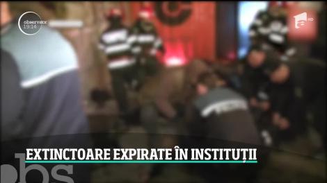 În tribunalul unde se judecă incendiul de la Colectiv, extinctoarele sunt expirate