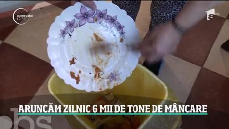 Situație revoltătoare în România. Oamenii aruncă zilnic șase mii de tone de mâncare