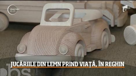 Jucăriile din lemn prind viață, în Reghin, județul Mureș