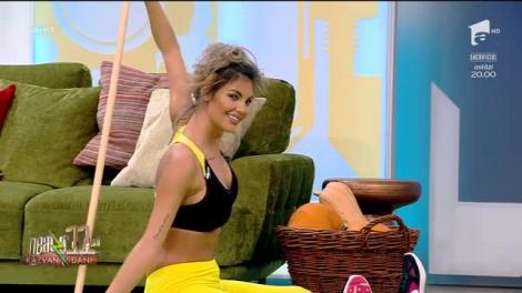 Diana Stejereanu, cele mai simple exercții cu bățul de yoga. Iată cum să ai un trup perfect armonios!