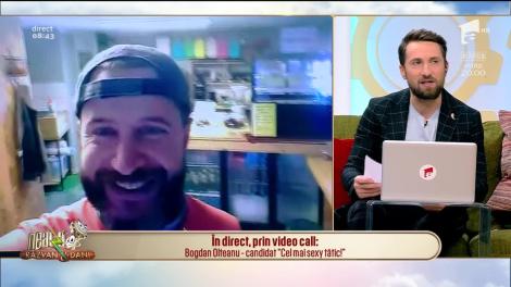 Bogdan Olteanu, candidat "Cel mai sexy tatic", în direct , la Neatza cu Răzvan și Dani!