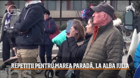 La Alba Iulia, a avut loc repetiţia generală pentru parada de 1 Decembrie