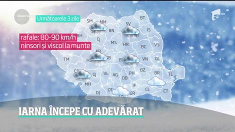 Moş Nicolae ne va găsi cu zăpadă în mai multe zone din ţară!