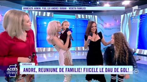 Trupa Andre, reuniune de familie. Fiicele celor două artiste le-au dat de gol
