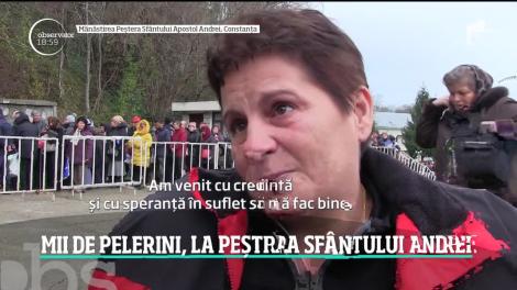 Pelerinaj impresionant la peştera Sfântului Andrei. Peste 15 mii de credincioşi s-au închinat la mănăstirea unde a trăit apostolul