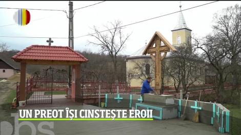 Preotul din Satu Mare care construiește de unul singur un monument dedicat eroilor neamului