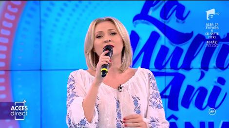 Acces Direct. Mirela Vaida cântă live melodia Doamne, ocrotește-i pe români