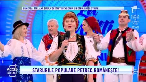Acces Direct. Veta Biriş cântă melodia Hai sa-ntindem hora mare