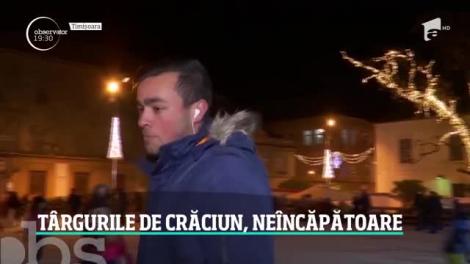 Magia Sărbătorilor cuprinde încet, dar sigur toată ţara. Alte două mari oraşe, Timişoara şi Braşov, s-au colorat festiv