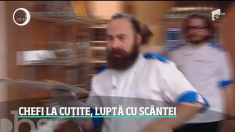 Luptă cu scântei la Chefi la cuțite