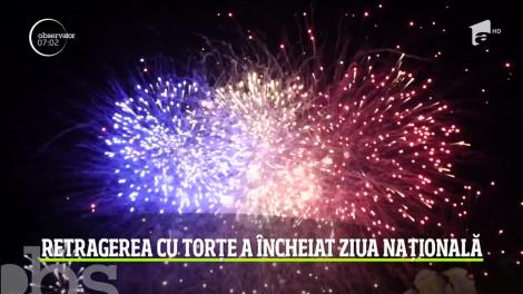 Retragerea cu torțe a încheiat Ziua Națională a României