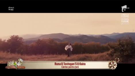 Neatza cu Răzvan și Dani. Runa, Tostogan'S și Kaira cântă melodia Cântec pentru țară