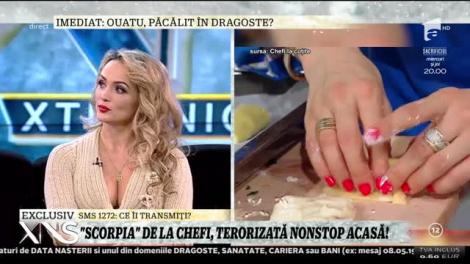 Xtra Night Show. Amalia Bellantoni, scorpia de la Chefi la Cuţite, terorizată nonstop în spaţiul public!