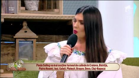 Ați mai văzut o ie cu trenă? Paula Seling, apariție fabuloasă la „Neatza cu Răzvan și Dani”! A cântat cel mai frumos colind!