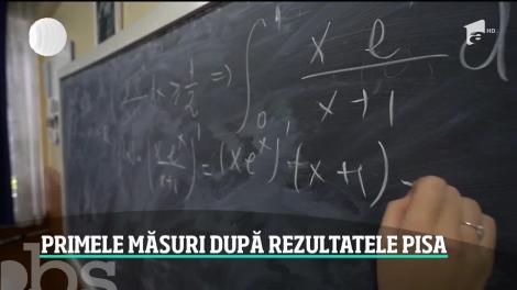 Primele măsuri după rezultatele PISA