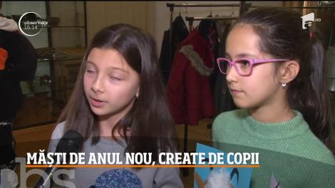 Măști de anul nou, create de copii din Constanța