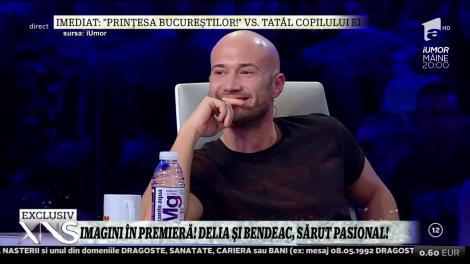 Imagini în premieră de la iUmor! Delia şi Bendeac, sărut pasional!