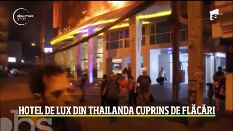 Un hotel de lux din Thailanda a fost cuprins de flăcări