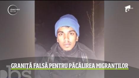 Graniţă falsă pentru păcălirea migranţilor