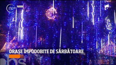 Sărbătorile de iarnă au deschis o adevărată competiție între orașele din România. Cine are cele mai frumoase luminițe