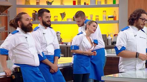 Chefi la Cuțite. Tema zilei, fine dining din salată și desert cu ciocolată