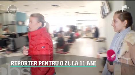 Campania AjutEu. Dulea Daria, reporter pentru o zi, la 11 ani