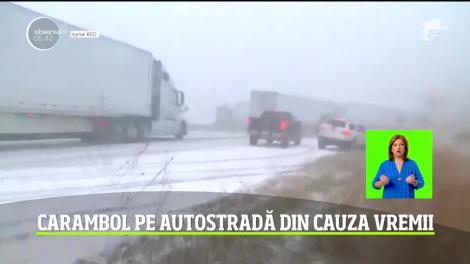 Vremea rea s-a aflat la originea unei ciocniri în lanţ în care au fost implicate aproape 50 de vehicule, pe o autostradă din Statele Unite