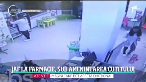 Jaf la o farmacie din Suceava, sub amenințarea cuțitului