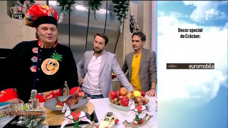 Neatza cu Răzvan și Dani. Reţeta zilei: "Gâscă la oraş" cu sfeclă roşie şi dulceaţă de mere