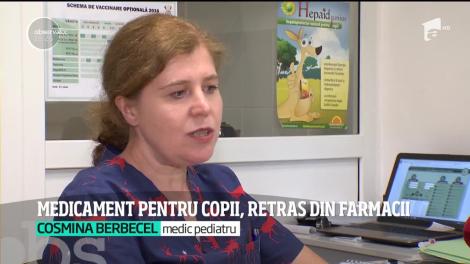 Medicament pentru copii, retras din farmacii, după ce corpuri metalice ar fi ajuns în flacoane